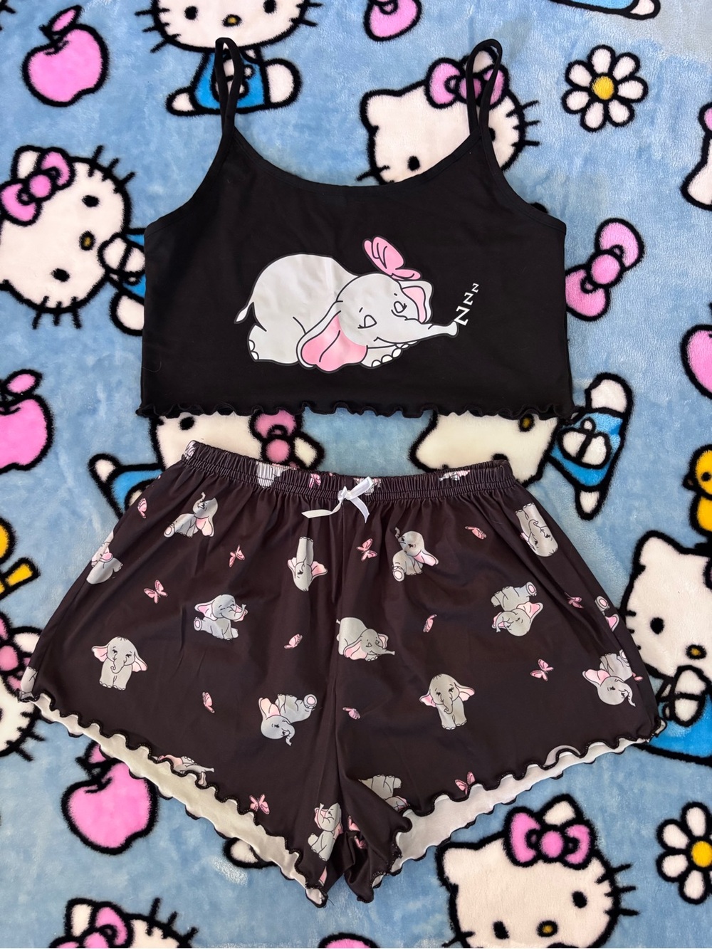 SHEIN elephant pajama set